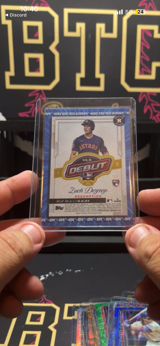 The first Rookie Debut Patch Auto of the year has been found!