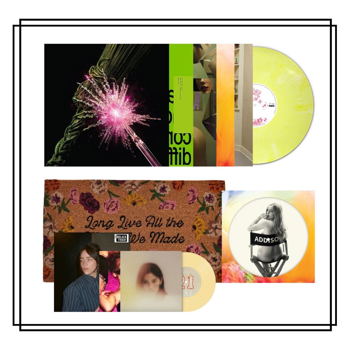 FreeNowRCD's tweet image. [ #FreeNowUpdate ]

สินค้าได้รอบบินวันที่ 11 ใช้เวลาจัดส่ง ~ 7 วัน

- Wicked For Good RSD Black Friday
- Brat 2 Green LP
- TLOAS Shiny Bug Violet
- Addison Yellow Marble
- Audrey Hobert VV Exclusive
- Addison Picture Disc

ขอบคุณมากๆค้าบผม 🤍