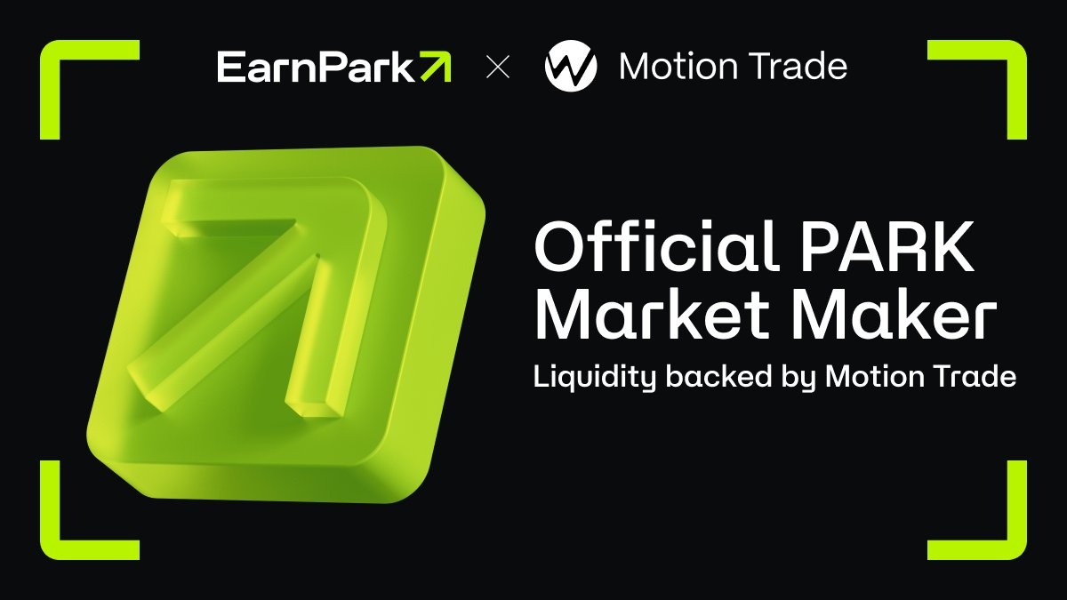 _Earnpark's tweet photo. 💥 Big news – we’ve officially signed with @motiontrade_mm as our Market Maker for PARK!

We reviewed multiple teams and approaches – and chose the partner we trust.
A team behind 500+ projects (Floki, Flux, Jasmy, Virtuals) and 5,000+ token launches. https://t.co/IyL4MYU6Ys
