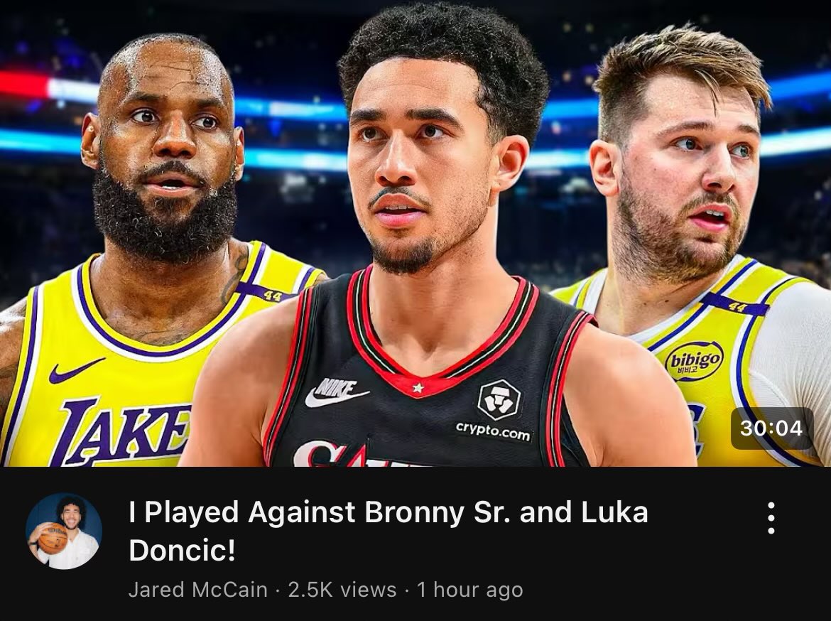 Jared McCain's title on his vlog 😂