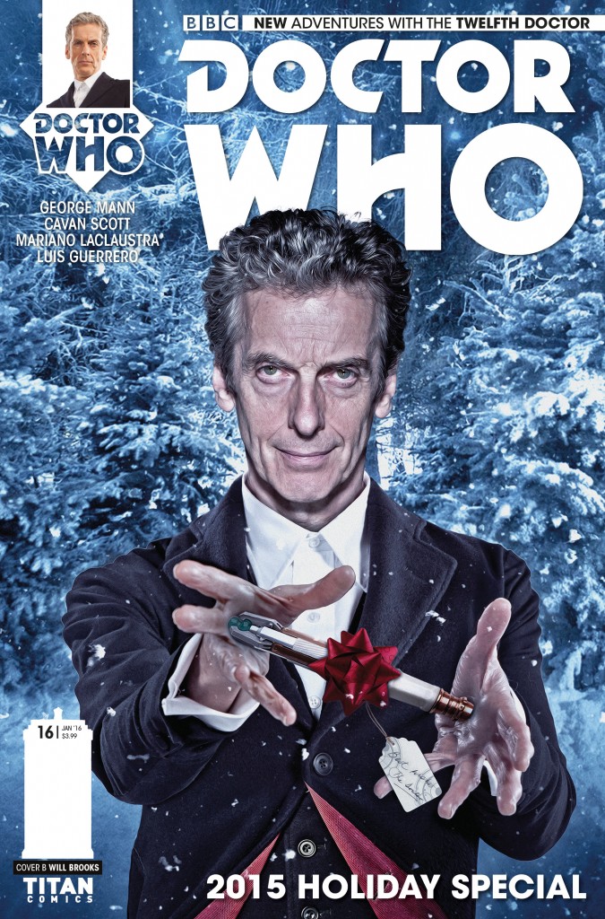 brinatello's tweet photo. #ThrowbackTuesday (Dec. 9 2015): #RelativeDimensions with the #TwelfthDoctor (#PeterCapaldi) and #ClaraOswald (@Jenna_Coleman_). Publisher: @TitanComics Writers: @George_Mann/#CavanScott Artist/Colorist: @mar_laclaustra @artbycarlos Covers: #AlexRonald #WillBrooks @neilslorance https://t.co/xD8qM97DZV