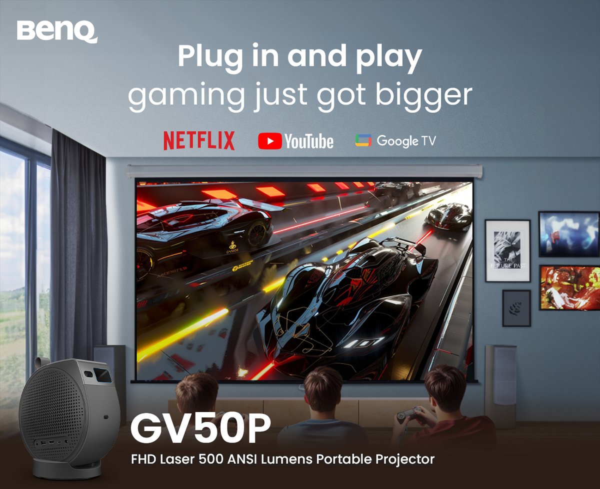 BenQIndia's tweet photo. Meet the GV50P – Limited Edition Laser Portable Projector.

Small in size, BIG on entertainment.
Movies, gaming, or parties - just power on and enjoy.

📷 Pre-order now : https://t.co/yYvs17C3vV

#BenQ #GV50P #LimitedEdition #PortableProjector https://t.co/0u4Mp2aPhp