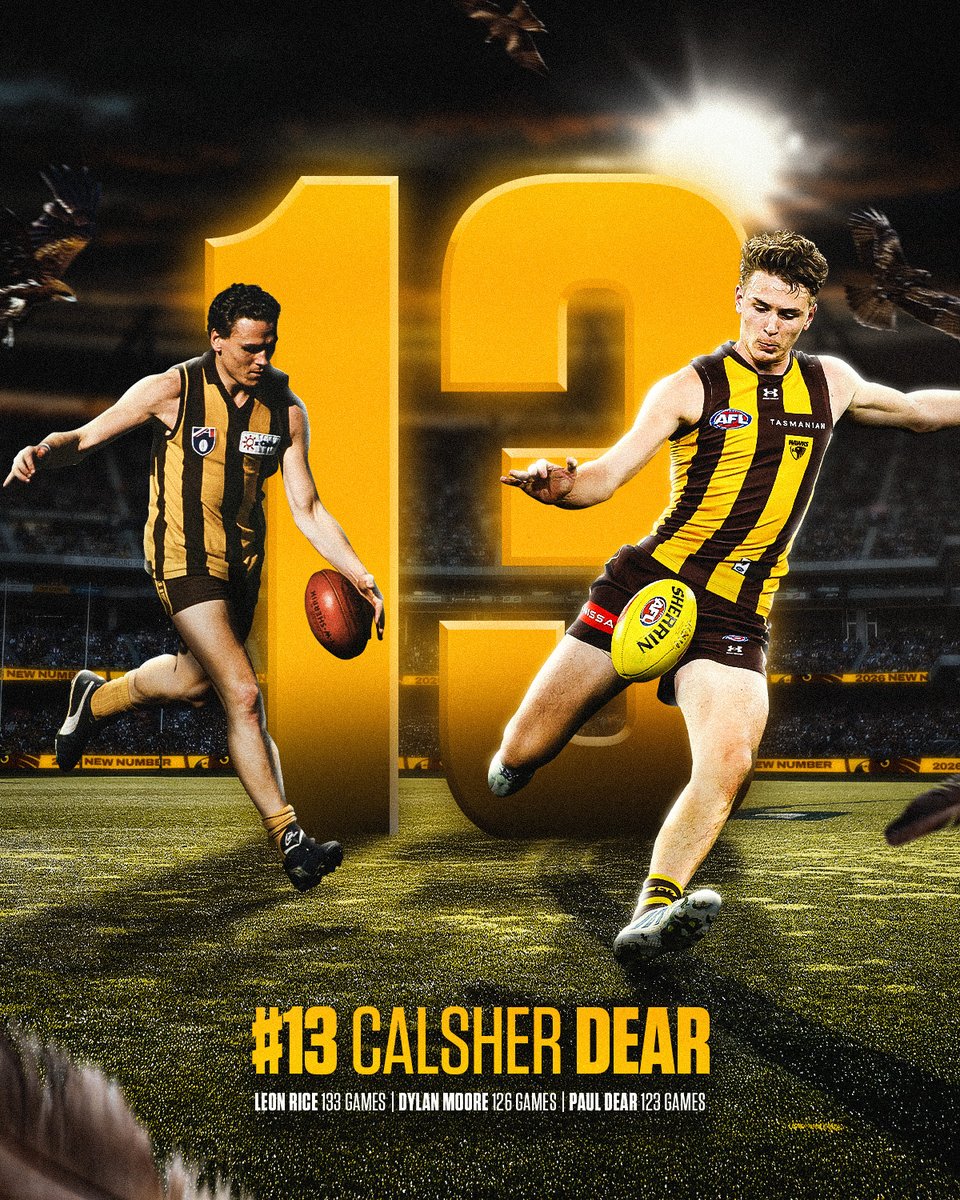 More than football 🤎💛

Calsher will carry on his Father's legacy and wear the number 13