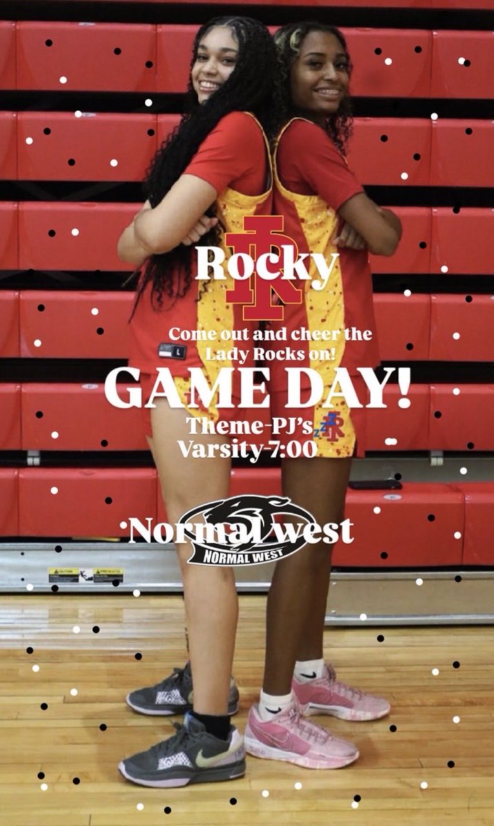 Come out tonight and support the Lady Rocks!  7pm tip! 
#TW3❤️💛🏀💪🏿