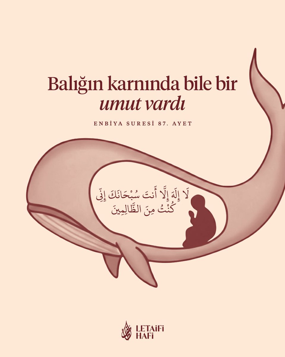 Lâ ilâhe illâ ente subhâneke innî kuntu minez’zâlimîn 📿