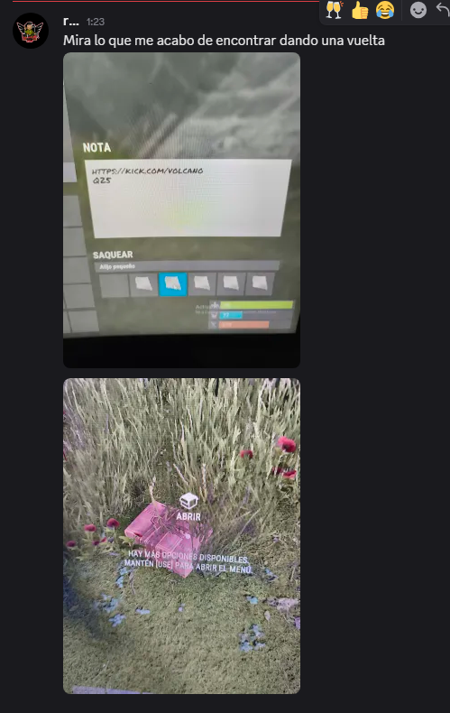 This is a serious problem; it's becoming fashionable to post notes with stashes on streamers' live feeds. <a href="/Alistair_McF/">Alistair McFarlane</a> <a href="/ErrnieGerrn/">Errn 🐸🍄</a> <a href="/FcpnchStds/">facepunch</a>