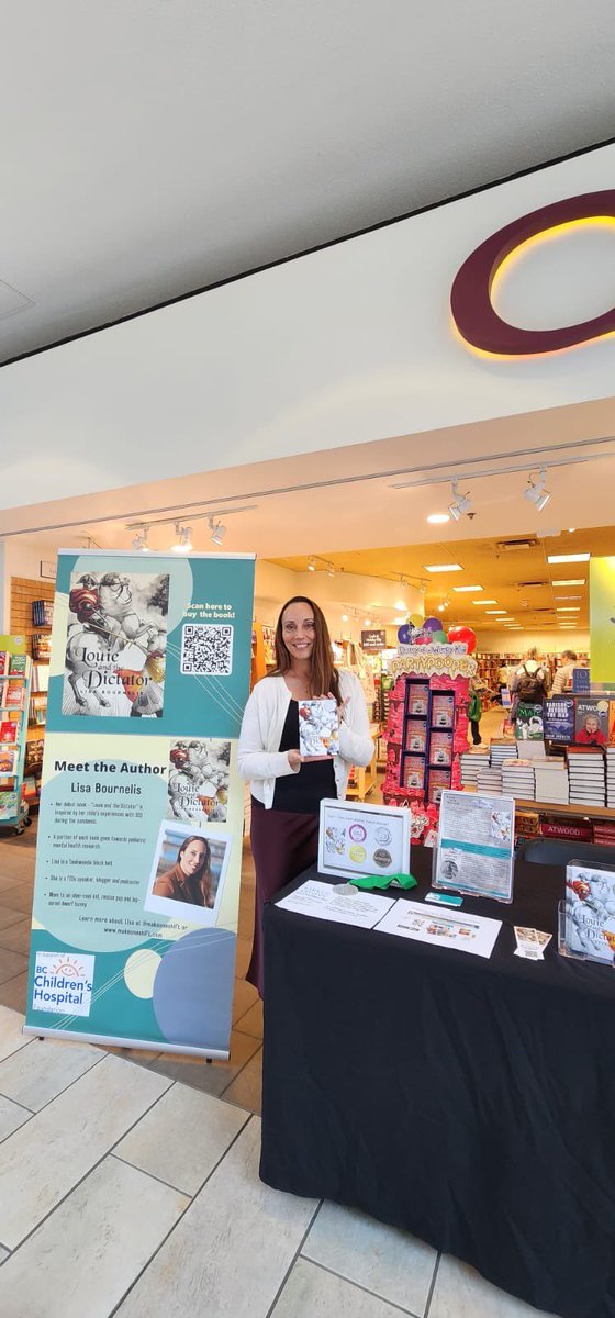 LBournelis's tweet photo. Thank you to everyone who came out to my book signing at @ColesBooks Lougheed!  Sales from my award winning novella, “Louie and the Dictator”, were donated to @BCCHF for OCD research. #mustreadbooks #WritingCommunity #middlegrade #IndieAuthor #booksigning https://t.co/64CuJAj1fX