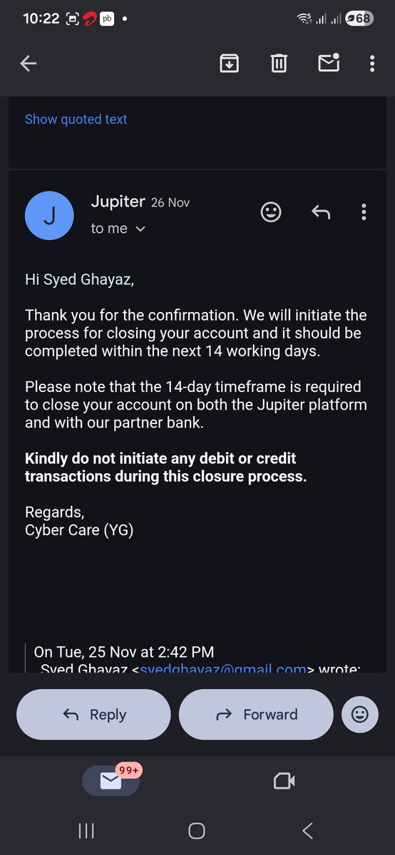 isyedghayaz's tweet photo. @Jupiter_Cares This is disgusting from over 2 months u people gvng me trouble any yet u pple asking 14days to wait... https://t.co/IjbOh6dUlH