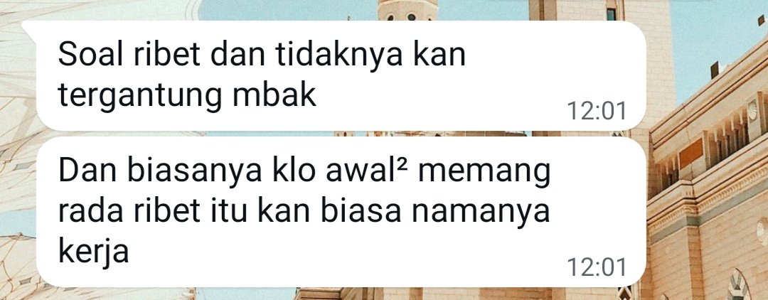 Biasanya gw yg ngomong gini, skrg gw yg diginiin...makin tua makin gampang lelah jadi makin kurang effort akutuh🙂‍↕️