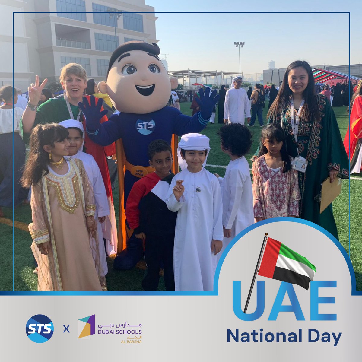 sts_gcc's tweet image. A vibrant UAE National Day celebration at Dubai Schools Al Barsha—filled with tradition, colour, and national pride. 🇦🇪
Proud to stand with the school community as they honour the nation’s heritage and achievements.
 
#STSGroup #DubaiSchoolsAlBarsha #UAENationaLDayCelebration…