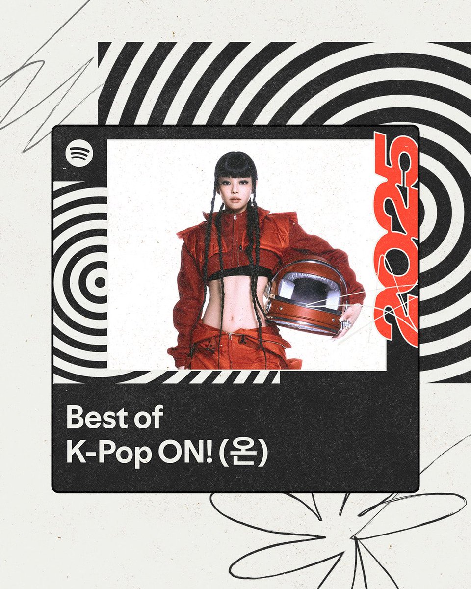 TheePopCore's tweet photo. JENNIE’s “Like JENNIE” ranks #1 on Spotify’s K-Pop ON! (온) list of the best K-pop songs of 2025.

JENNIE also covers Spotify’s “Best of K-Pop ON!” playlist, curated by editors around the world. https://t.co/vpJb23wKEg