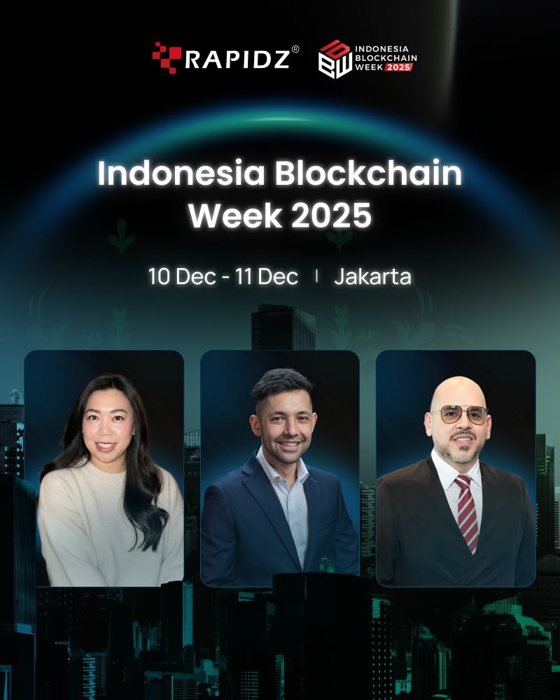 Catch us at Indonesia Blockchain Week 2025!

The Rapidz team will be in Jakarta this week, and we’re excited to be part of one of the biggest Web3 events in the region.

We’ll have our own Rapidz booth, where we’ll be showcasing our full B2B crypto payments stack — whitelabel