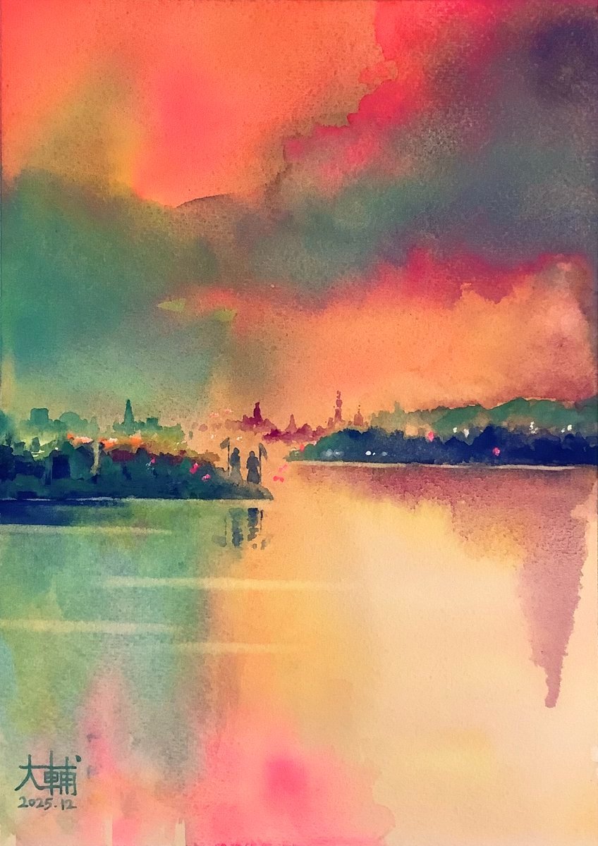 The Luminescence Butterfly ウォーターフォードホワイト水彩紙A4