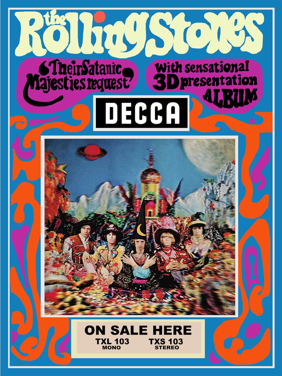 Released on this day in 1967, "Their Satanic Majesties Request" is the Stones' most derided and misunderstood album. Yes, they were jumping on the psychedelic bandwagon, but the good stuff is really good, and how can you not like that cover???