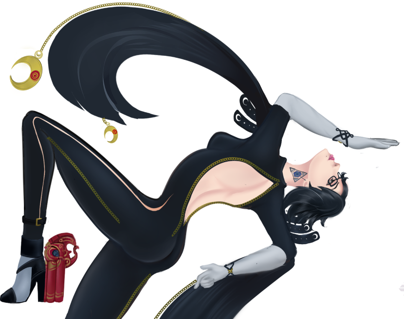 Daxencomplex's tweet photo. Did this ones awhile ago practicing dynamic postures: 
#digitalartwork #Bayonetta #narutofanart https://t.co/vFHQOv33lY