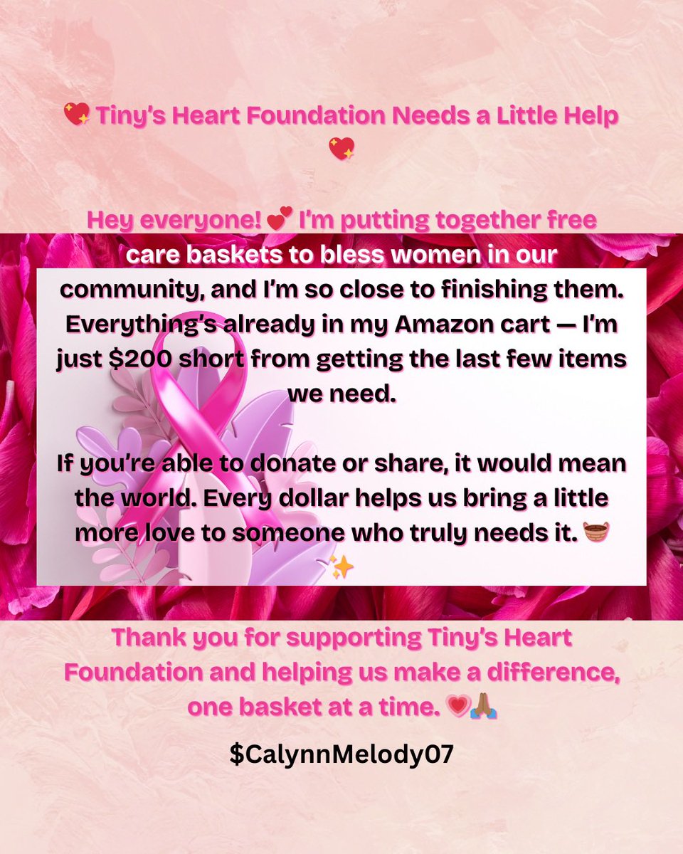 CalynnMelody's tweet photo. Any help to complete these gift baskets for the women they’re going to this month would greatly be appreciated!🙏🏾 https://t.co/69kvMDorjA