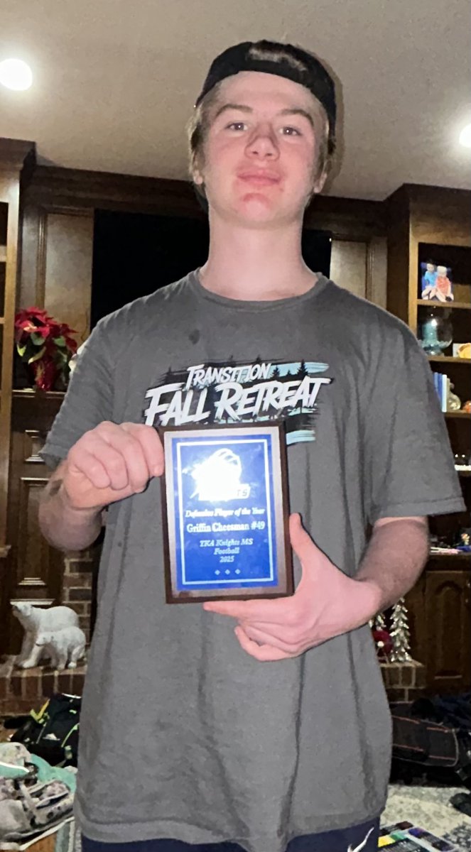 ChrisCheesman6's tweet photo. Proud of this guy! Defensive player of the year. https://t.co/YQq8Xg42gx