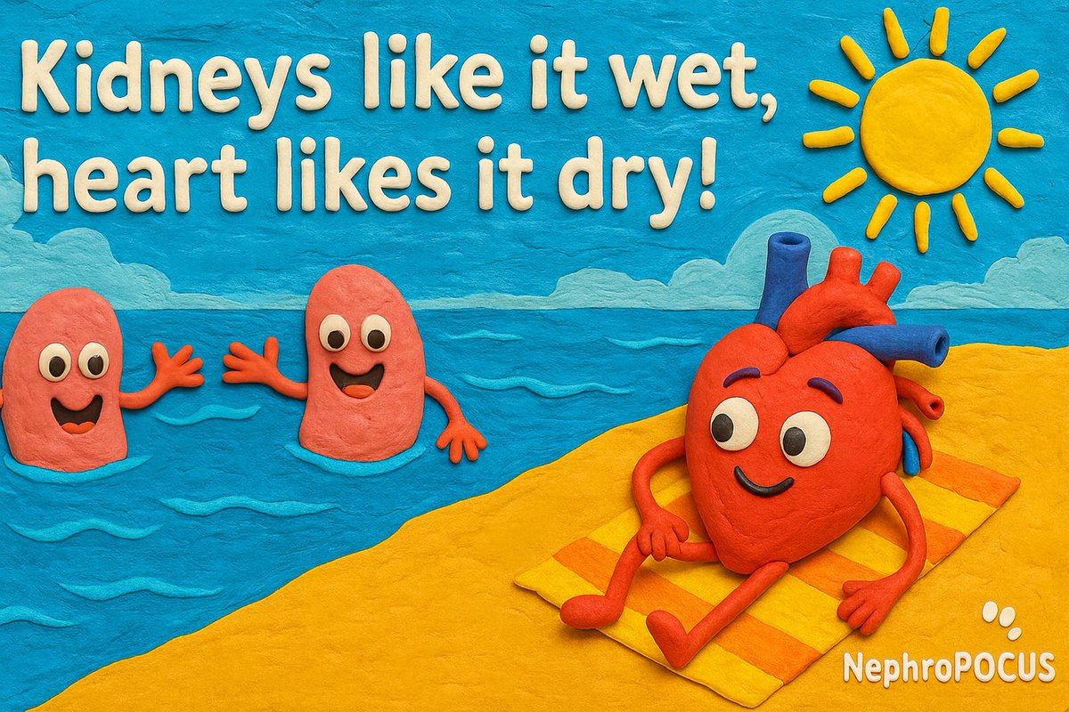 Here’s yet another myth that refuses to die, much like the idea that ‘you need to swell to get well'.
#Nephpearls #POCUS