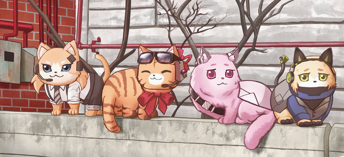 4 cats #소녀전선 #ドールズフロントライン