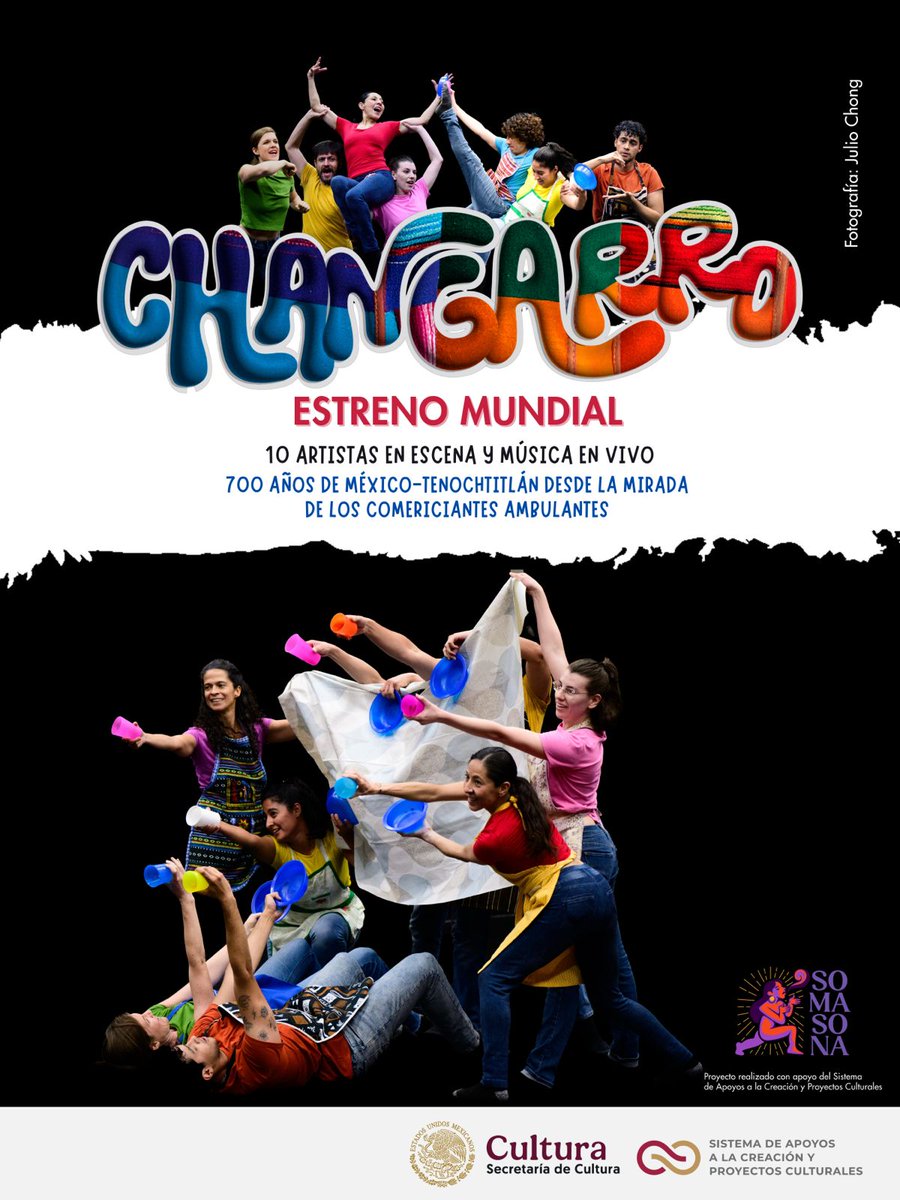 “Changarro”: danza, música y teatro en honor a los comerciantes ambulantes
Inspirada en los pochteca prehispánicos y en los vendedores de hoy, “Changarro” combina danza, música en vivo y teatro físico para mostrar cómo la economía callejera refleja la historia viva de México.
 El