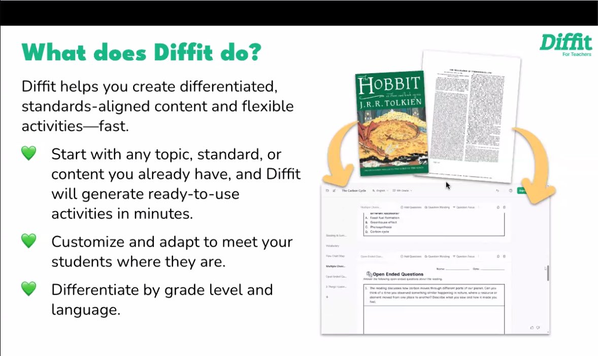 joydurham1975's tweet photo. Diffit is a fabulous resource for teachers to use. @DiffitApp allows you to customize and differentiate all your lessons!! @KEDC1 @DrJWEvansJr @KingWendy_m @KEDCGrants https://t.co/TWFkoSbUba