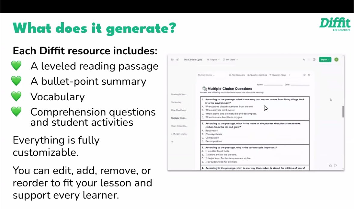 joydurham1975's tweet photo. Diffit is a fabulous resource for teachers to use. @DiffitApp allows you to customize and differentiate all your lessons!! @KEDC1 @DrJWEvansJr @KingWendy_m @KEDCGrants https://t.co/TWFkoSbUba