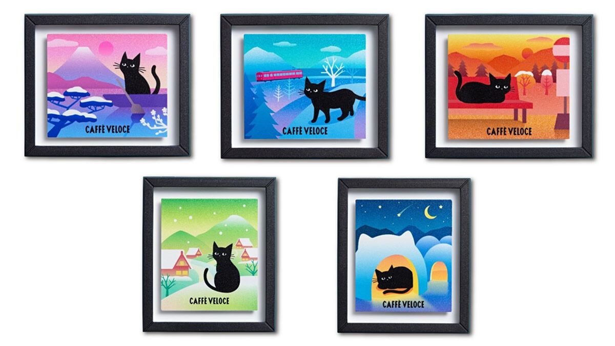 12/18(木)-3/11(水)カフェ・ベローチェで「黒ねこ冬の満喫キャンペーン