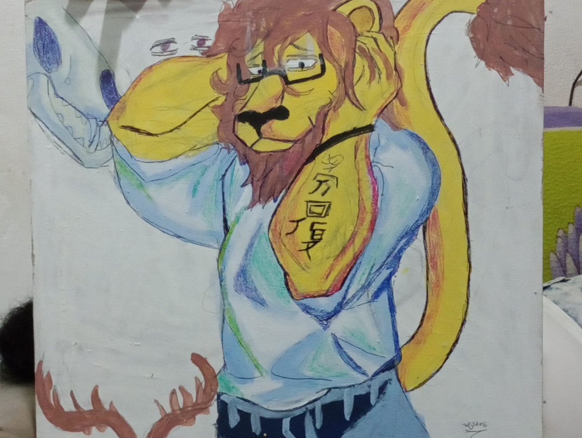 A painting I made of the best Beastars character. #furryart #furryartist #furrycommunity #furryartwork #furryfandom #beastars