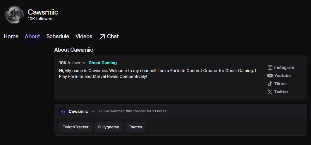 Cawsmiic's tweet photo. 10K on Twitch Crazy stuff

Thank you guys for being amazing and supporting me🙏 https://t.co/T4TpBiA0vQ
