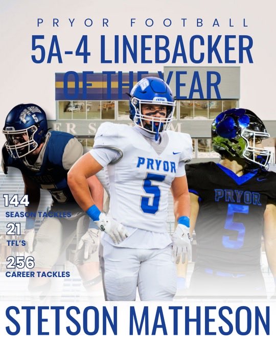PryorTigerFB's tweet photo. All-District Linebacker of the Year! 🅿️🐅🏈 #DRAWTHELINE https://t.co/2Y32nB5pHq