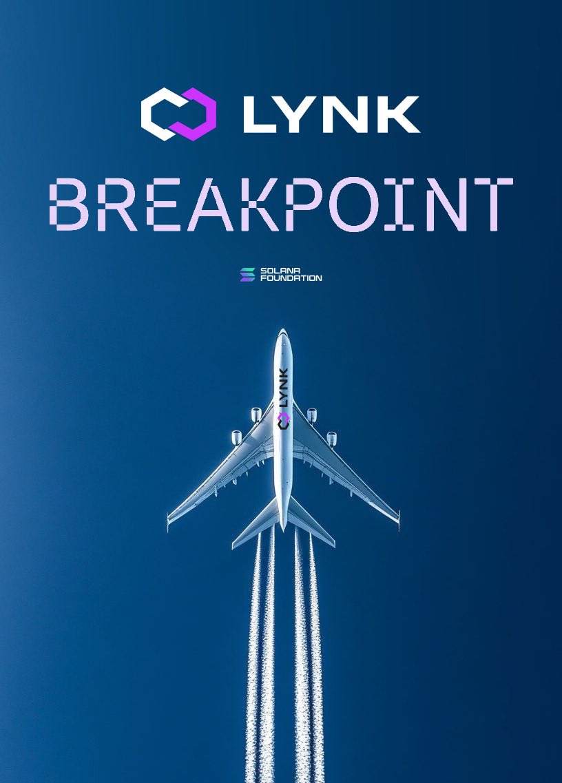 Wheels up &amp; off to <a href="/SolanaConf/">Solana Breakpoint 🇦🇪 Abu Dhabi Dec 11-13</a> 🔥 

Universal Encryption looks good here. 

HZG1RVn4zcRM7zEFEVGYPGoPzPAWAj2AAdvQivfmLYNK

$LYNK 🆙 x <a href="/thelynkapp/">LYNK App</a> x <a href="/solana/">Solana</a>