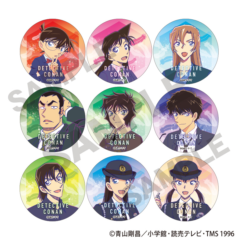 名探偵コナン_トレーディング缶バッジ 【コンプリートBOX／9個入り