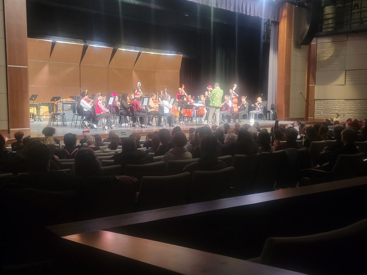 Band and Orchestra tonight in Lamb-Hedeman auditorium.  Pretty full in the Lower levels.