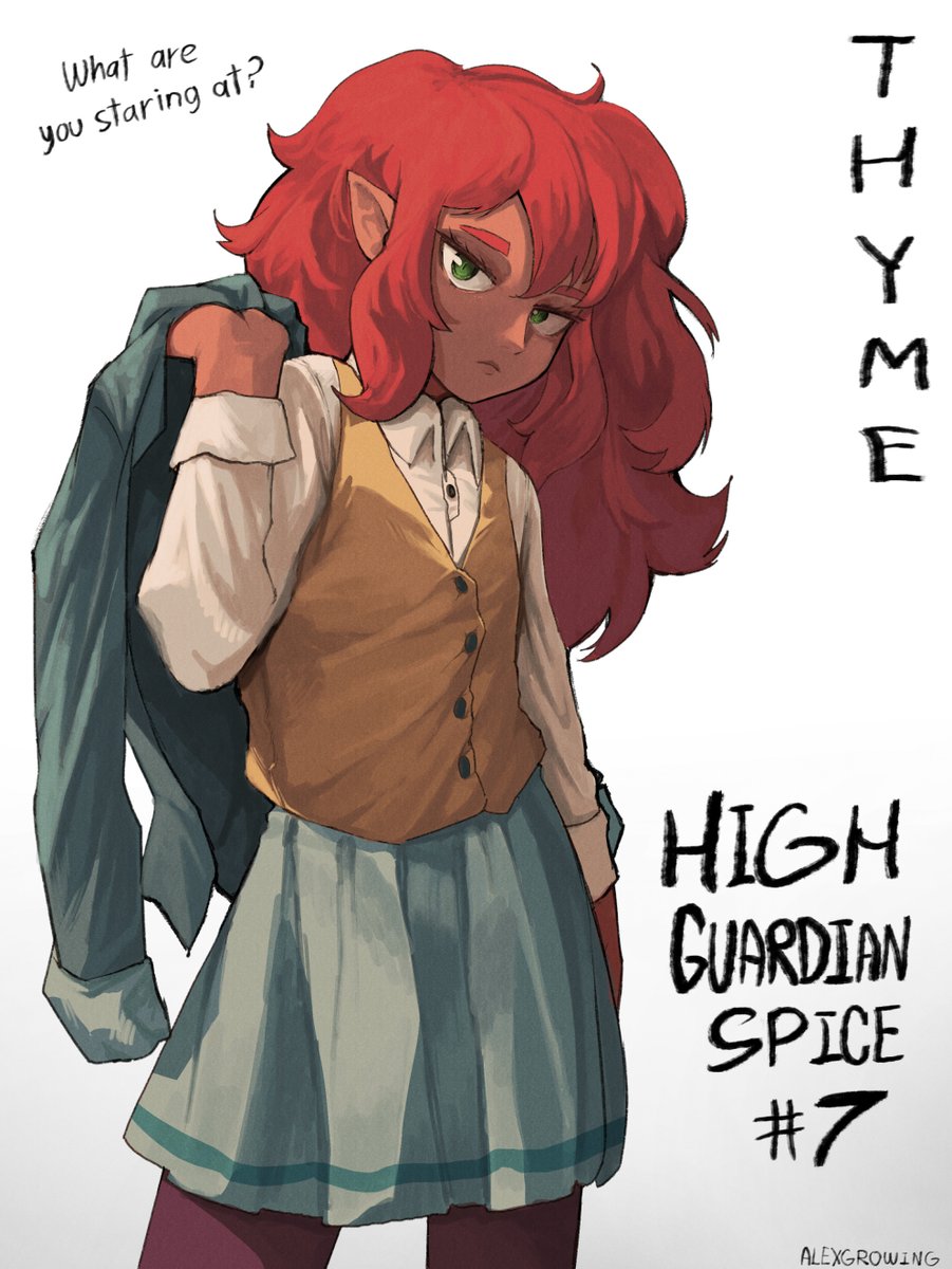 Alex_Growing's tweet image. High Guardian Spice - Thyme - Sketch Color Practice