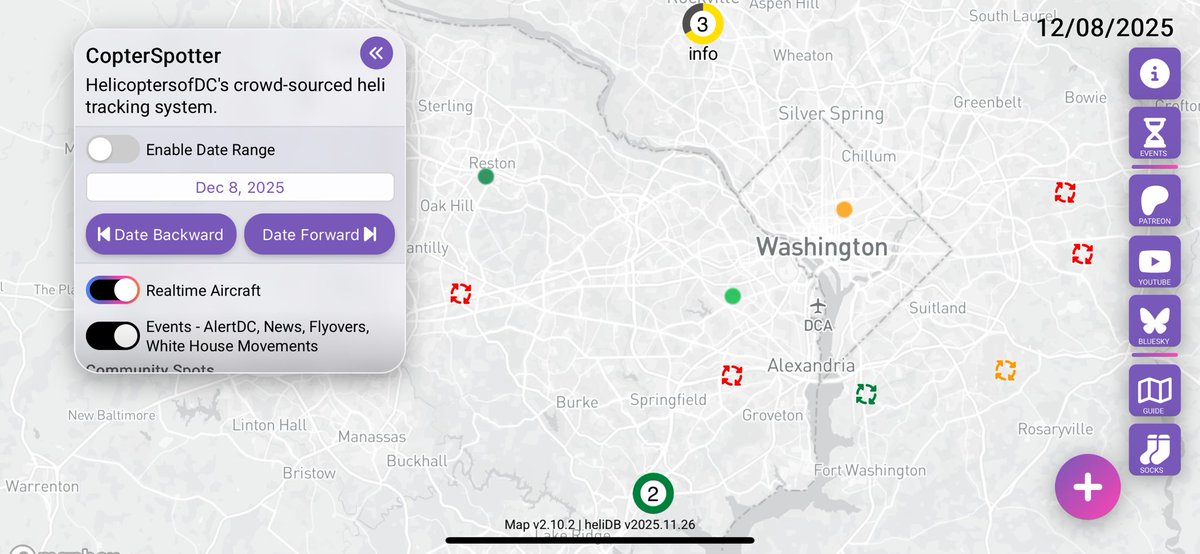 Our CircleBot spotted quite a few circling helicopters today! Check them out on copterspotter.com