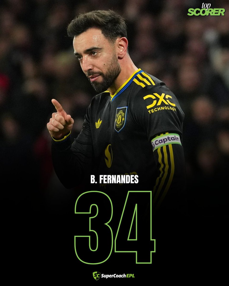 Bruno Fernandes led Man Utd to a strong win 🔥

He is your Top Scorer for GW15.

#SuperCoach #EPL