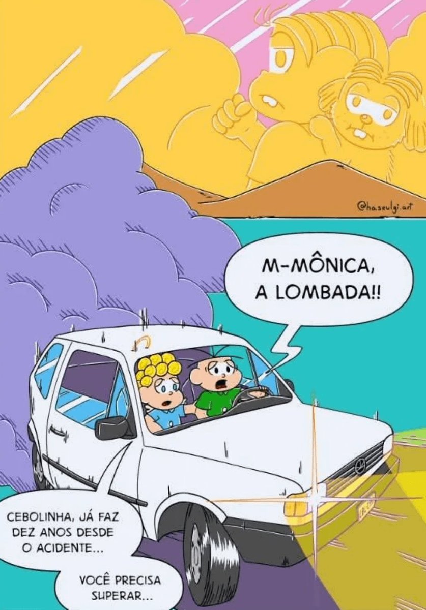 madokachevette's tweet image. acabei de conhecer essa versão triste com o cebolinha dirigindo um gol 1000 quadrado