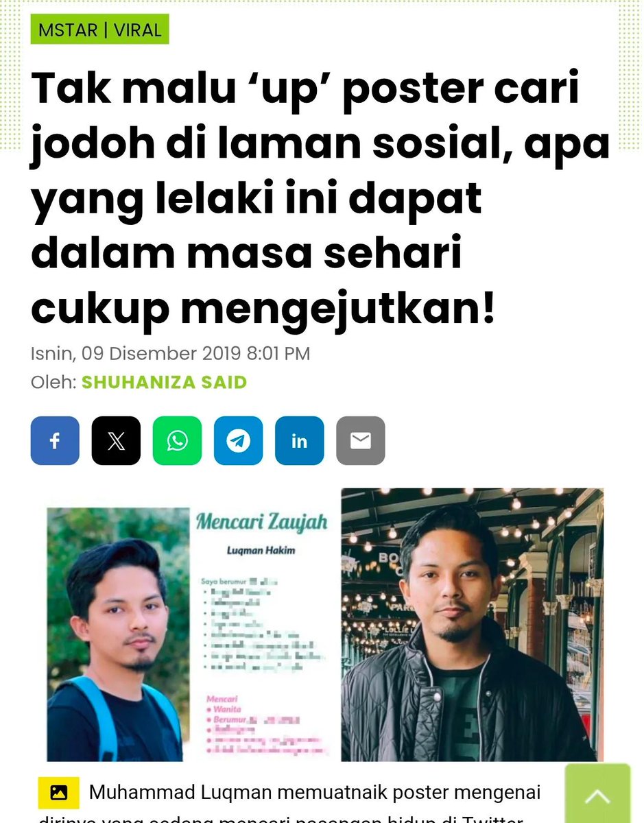 Genap sudah 6 tahun artikel ni