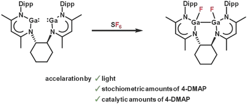 bhkenlo's tweet photo. Bimetallic Activation of SF6 by a Bis(Gallylene) | Inorganic Chemistry https://t.co/Nj9bQvympK Tonner-Zech, Kretschmer, and co-workers @InorgChem #gallium #bis_gallylene #SF6 #4DMAP #DFT https://t.co/KZJuPbGbq7