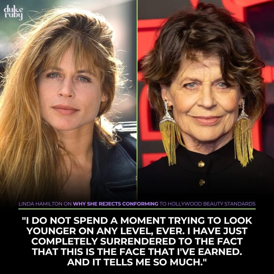 “나는 어떤 방면으로든, 어려보이기 위해 절대로 시간을 쓰지 않는다. 나는 이 얼굴이 내가 삶을 통해 얻은 것이라는 사실을 완전히 인정하게 되었다.”
-올해 69세, 배우 린다 해밀턴(터미네이터의 사라 코너 역)
