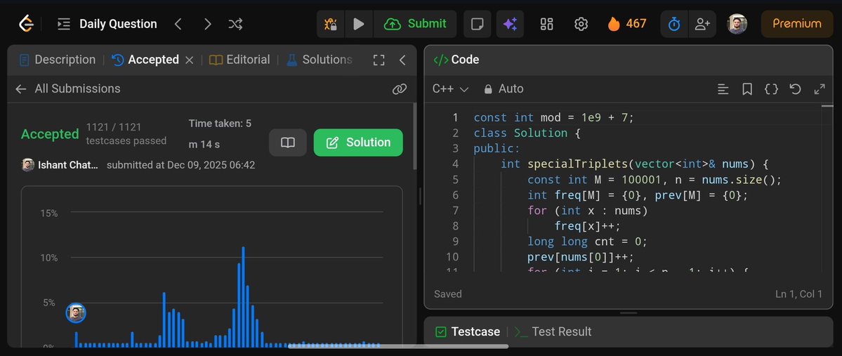 imIchaturvedi's tweet image. Day-359 #potd 🌟     

3583. Count Special Triplets✅
#365DaysOfLeetCode