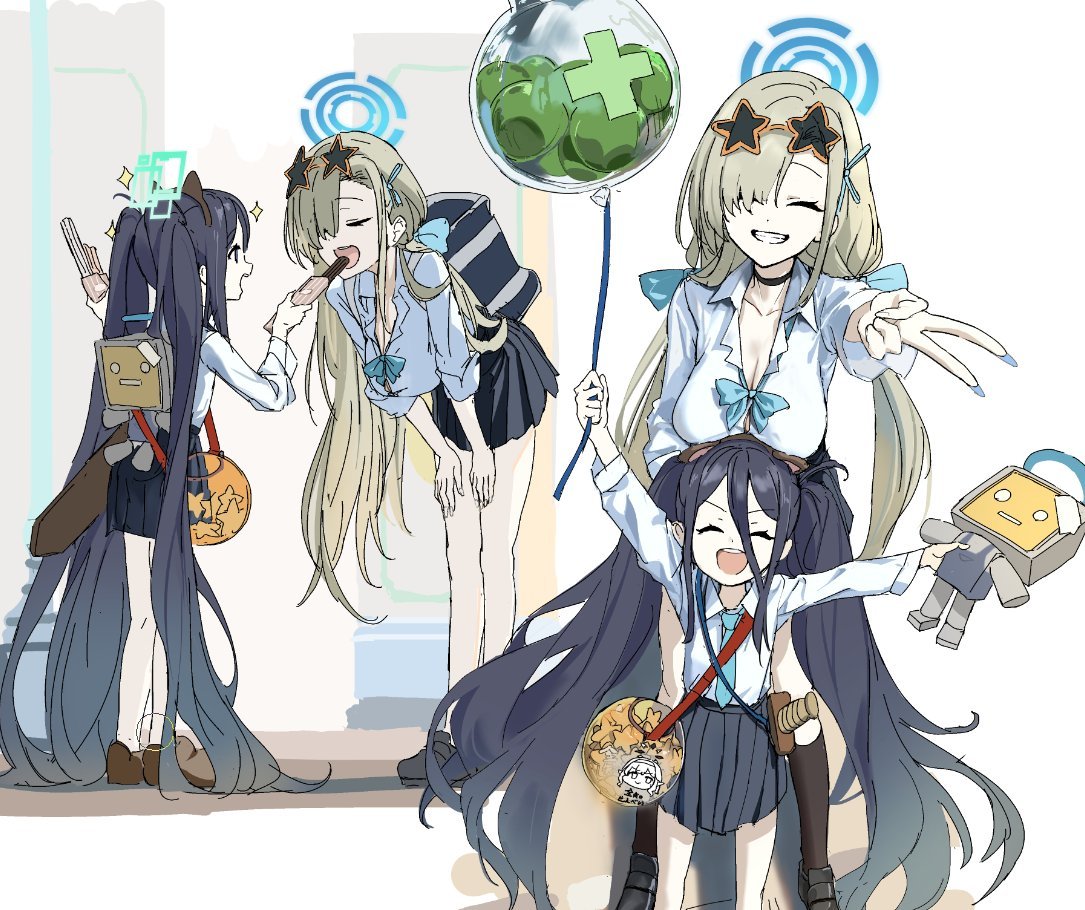 天童アリス(ブルアカ) 「#今年も残りわずかなので今年一番伸びた絵を貼る 人格二つあるんじゃないかってくら」|有角(ありつの）のイラスト