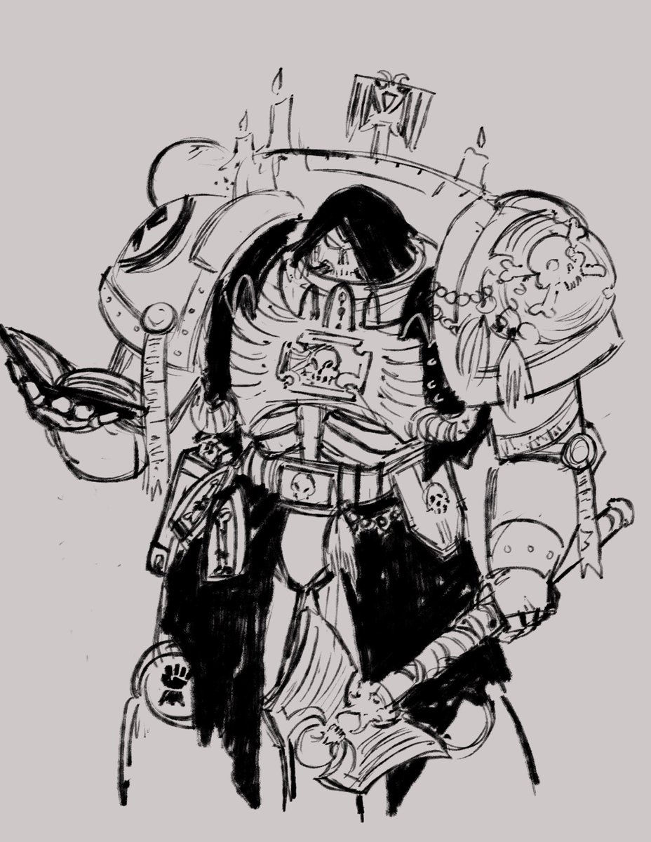 Gorgus9's tweet image. Cidonus, Chaplain of the Imperial Fists