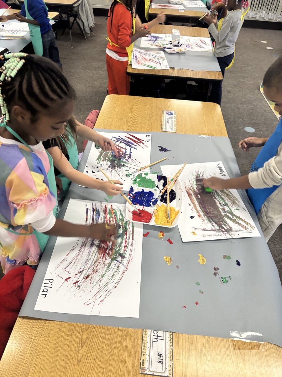 MrsChafinCCSD's tweet photo. Force and Motion with Cars 🚗 and Paint 🎨 makes for a great day in K! ❤️ https://t.co/tXCvg9UJgS
