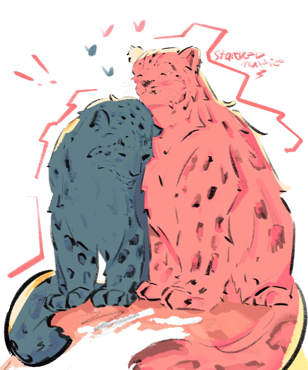 #caitvi as snow leopards !! ^^