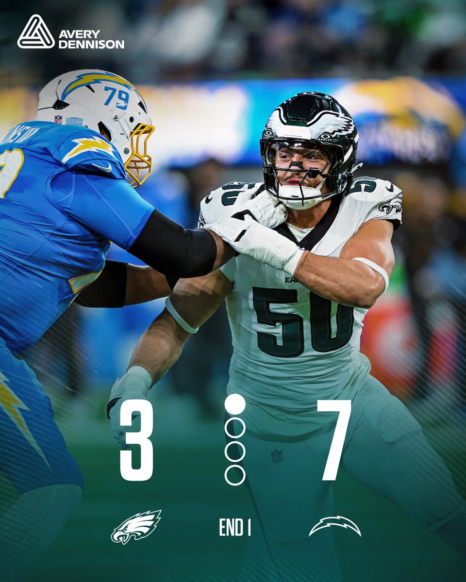 End of the first
@AveryDennison | #FlyEaglesFly