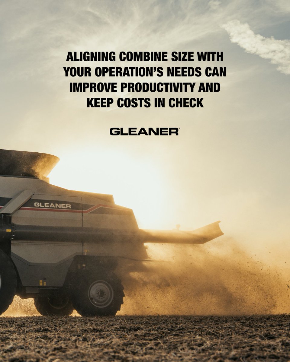 GleanerCombines's tweet image. Bigger isn’t always better. 

Choosing the right #combine for your farm isn’t just about getting the biggest machine with the most horsepower. While power and capacity are important, what really matters is finding a combine that fits the specific needs of your operation. 

From