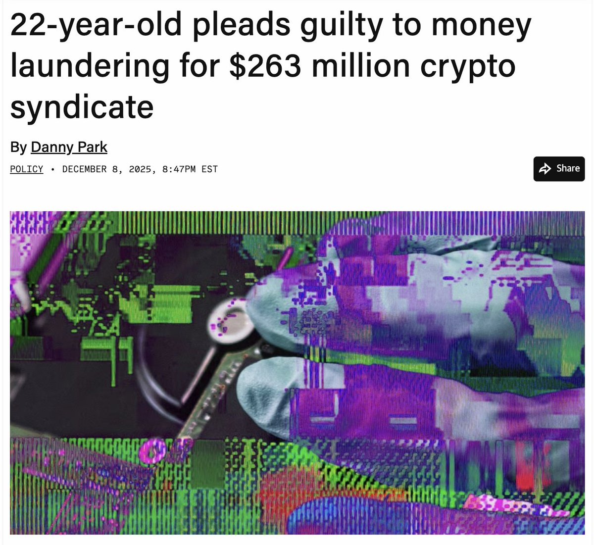 Today, 22 Y.O. Californian Evan Tangeman pleaded guilty to laundering  bitcoin for a $263 million social engineering scheme💰 The syndicate, which  grew from a friend group on an online gaming platform, stole