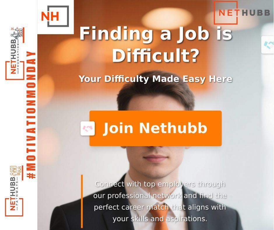 #MotivationMonday: Start Fresh!

Finding a job is tough. NetHubb makes it easier.

Career-matching tools
Global job board access
Employer connections

Join now and simplify your job search: nethubb.com

#MotivationMonday #Nethubb #NethubbFoundation