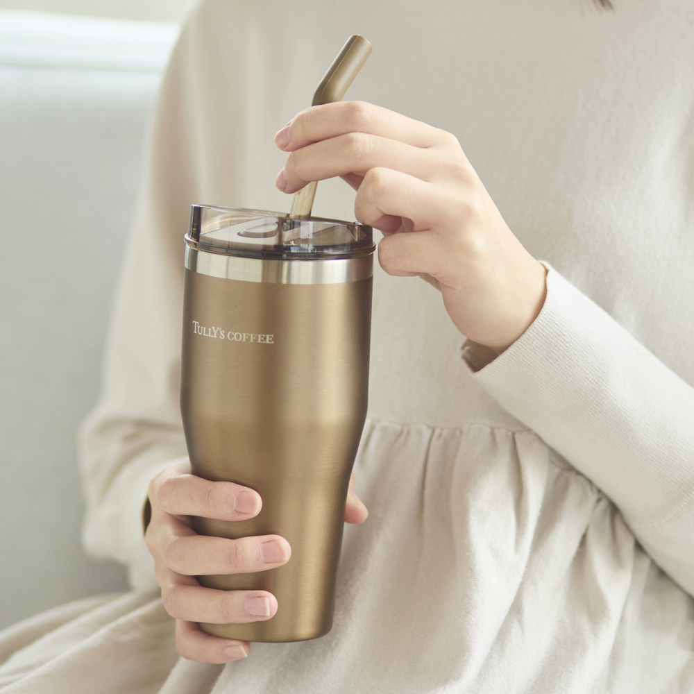 ストロー付き2WAYステンレスタンブラー（メタリック）】 タリーズの